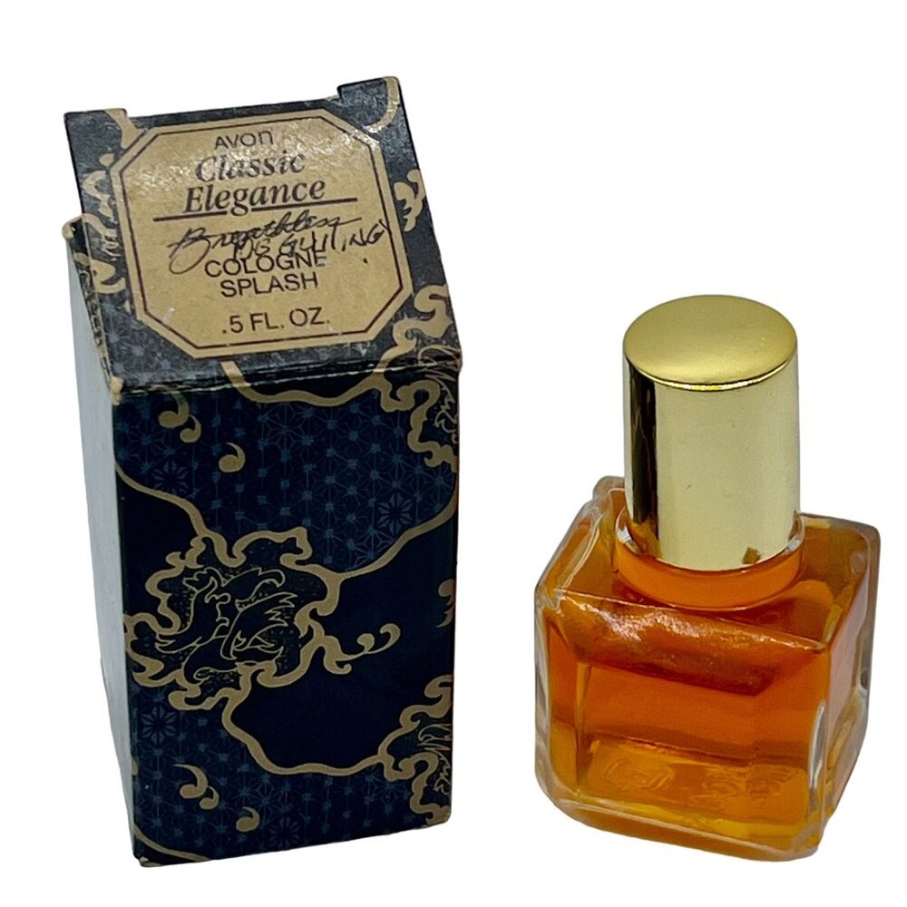 Vintage Avon Classic Elegance Breathless Cologne Splash 0.5oz Vintage 1988 NOS